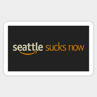 Seattle Sucks Now Vintage Sticker